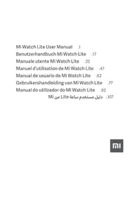 Notice Xiaomi MI WATCH LITE Montre