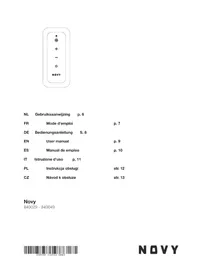 Notice NOVY 840049 Télécommande
