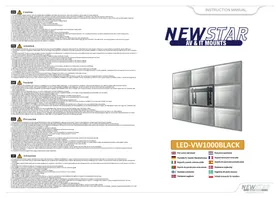 Notice Newstar LEDVW1000BLACK Poussette