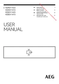 AEG KDE911423 - Vakuumverpackungsmaschinen