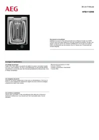 Notice AEG HFB41100NB Autres appareil de cuisine