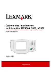 Notice LEXMARK MX4500 Imprimante
