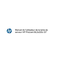 Notice HP PROLIANT BL2X220C G7 Serveur