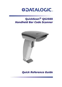 Notice DATALOGIC QUICKSCAN QS2500 Lecteur de code barre