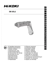 Notice HITACHI DB3DL2 Perceuse