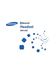 Notice SAMSUNG HM1300 Écouteurs sans fil