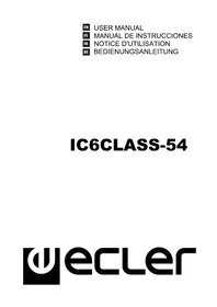 Notice Ecler IC6CLASS54 Speaker