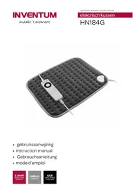 Notice INVENTUM HNK184G Couverture/coussin chauffant