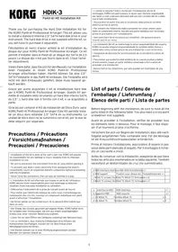 Notice KORG PA4X MUSIKANT Synthétiseur