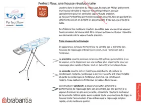 Notice BRABANTIA PERFECTFLOW COVER C Table de repassage