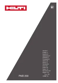 Notice HILTI PLT 300 Niveau laser