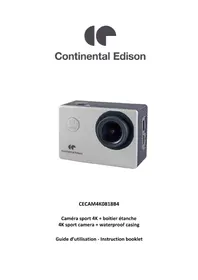 CONTINENTAL EDISON CECAM4K0818B4 - Sportscam