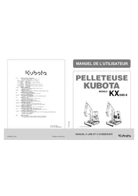 Notice KUBOTA KX0404 Excavateur