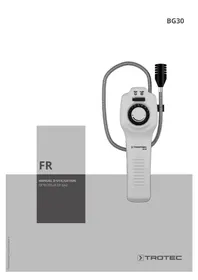 Notice TROTEC BG30 Détecteur de gaz