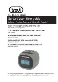 Notice Trevi RC 80D2 DAB Radio-réveil