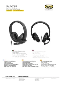 Notice Trevi SK 647 P4 Ecouteur