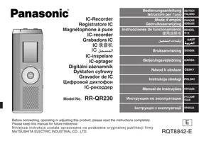 PANASONIC RR-QR230 - Ditafone