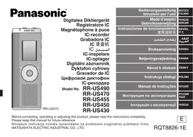 PANASONIC RR-US490 - диктофон