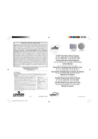 Notice Leviton SGC6500W Haut-parleur