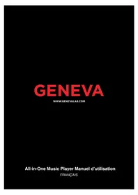 Notice GENEVA DECON Lecteur de musique