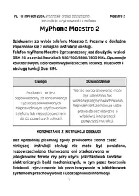 Notice myPhone MAESTRO 2 Téléphone