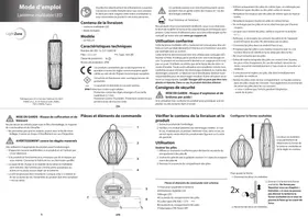 Notice LightZone GTFDL01 Lampe de poche