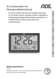 Notice ADE CK 1927 Radio-réveil