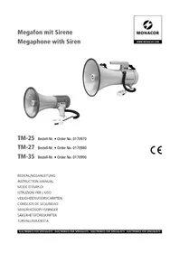 Notice Monacor TM35 Mégaphone