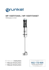 Notice Grunkel MP1500TITANXL Blender