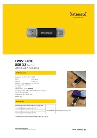 Notice INTENSO TWIST LINE USB 3.2 Clé USB