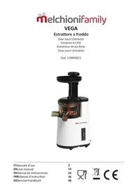 Notice Melchioni VEGA Extracteur de jus