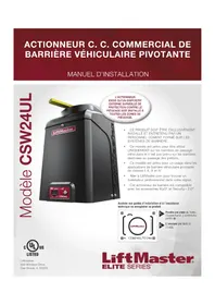Notice LIFT-MASTER CSW24UL Barrière automatique