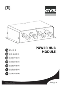 Notice GYS POWER HUB MODULE Modulo elettrico