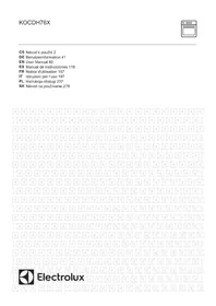 Notice ELECTROLUX KOCDH76X Elektrická rúra