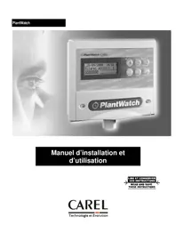 Notice Carel PLANWATCH Régulateur de température