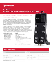 Notice CyberPower HT812TC Parafoudre électrique