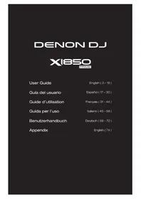Notice Denon DJ X1850 PRIME Equipement DJ
