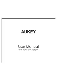 Notice Aukey CCY12 Chargeur de voiture