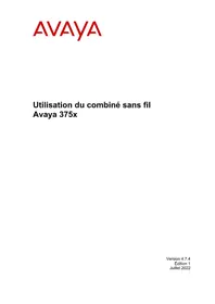 Notice AVAYA 3730 Téléphone sans fil