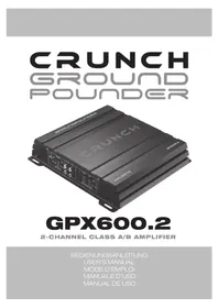 Notice Crunch GPX600.2 Recepteur