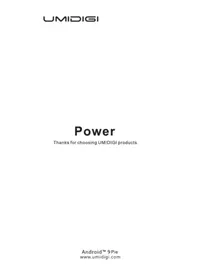 Notice UMIDIGI POWER Smartphone