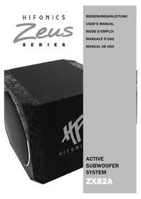 Notice Hifonics ZEUS ZX82A Enceinte audio