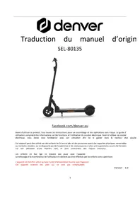 Notice DENVER SEL80135O Scooter