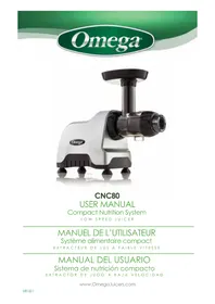 Notice OMEGA CNC80 Juicer
