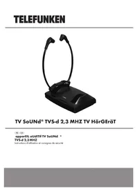 Notice TELEFUNKEN TV SOUND TVSD 2 3 MHZ Bouchon d'oreille