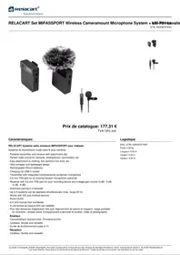Notice Relacart LMP01 Microphone