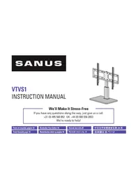 Notice SANUS VTVS1 TV Stand