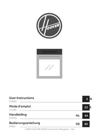 Notice HOOVER HOC5S0978INPWF Oven