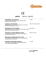 Notice BARTSCHER 115112 Au bain-marie