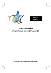 Notice HQ P.SUP.SMP36 Netzadapter